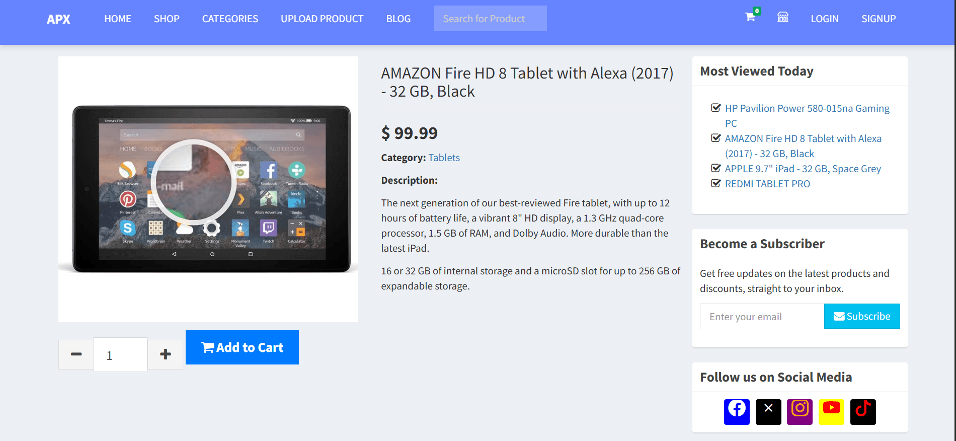 APX Shopping Site screenshot 2