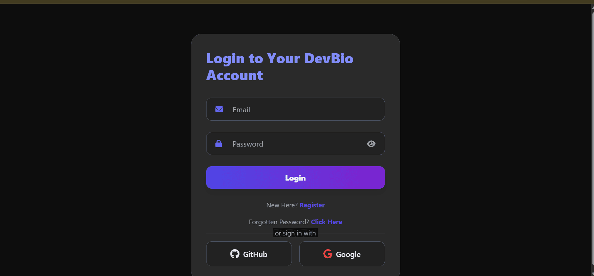 DevBio screenshot 2