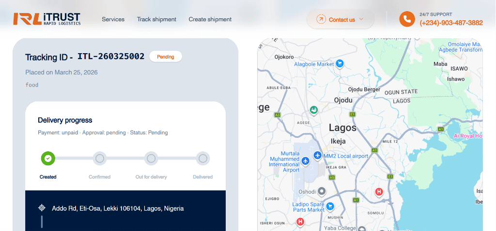 iTrust Rapid Logistics screenshot 5