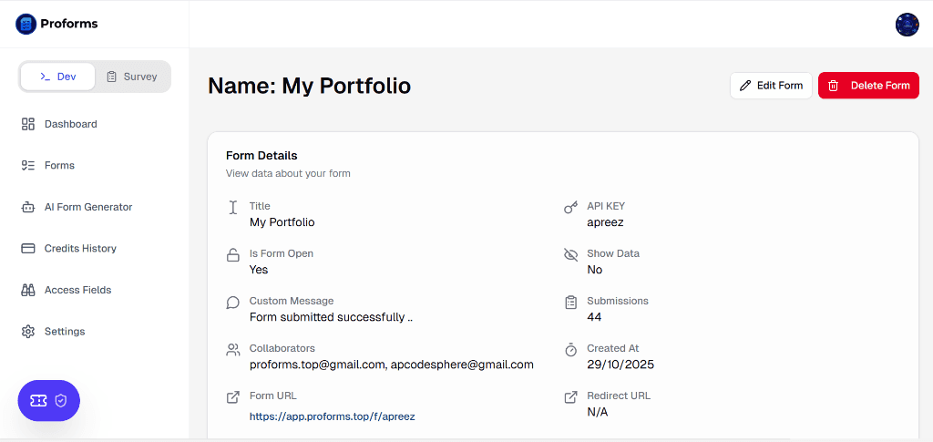 Proforms screenshot 3